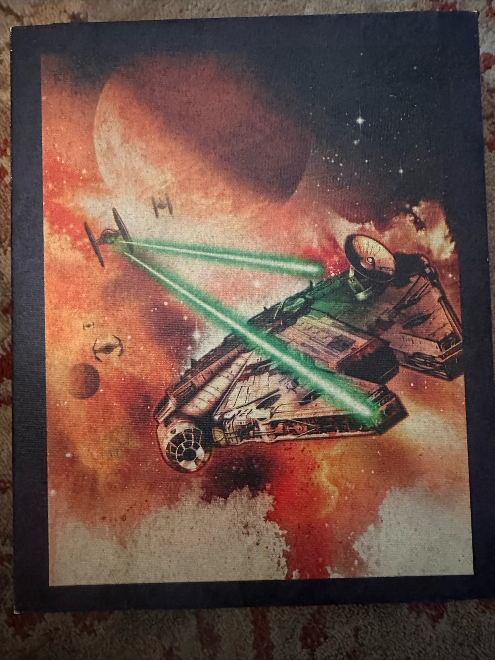 Star Wars Millennium Falcon canvas art 8 x 10
